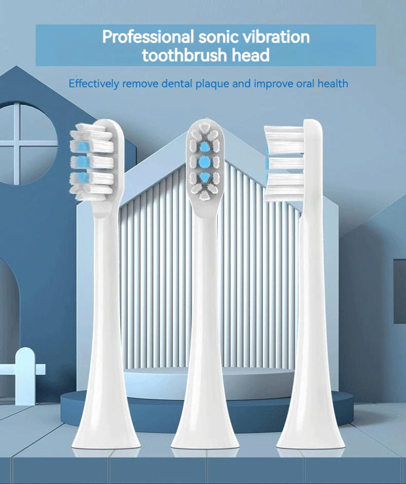 Description Picture 2 of itemReplacement Toothbrush Heads for MIJIA T301/T302 Sonic Electric Tooth Brush DuPont Bristle Nozzles With Vacuum Packaging