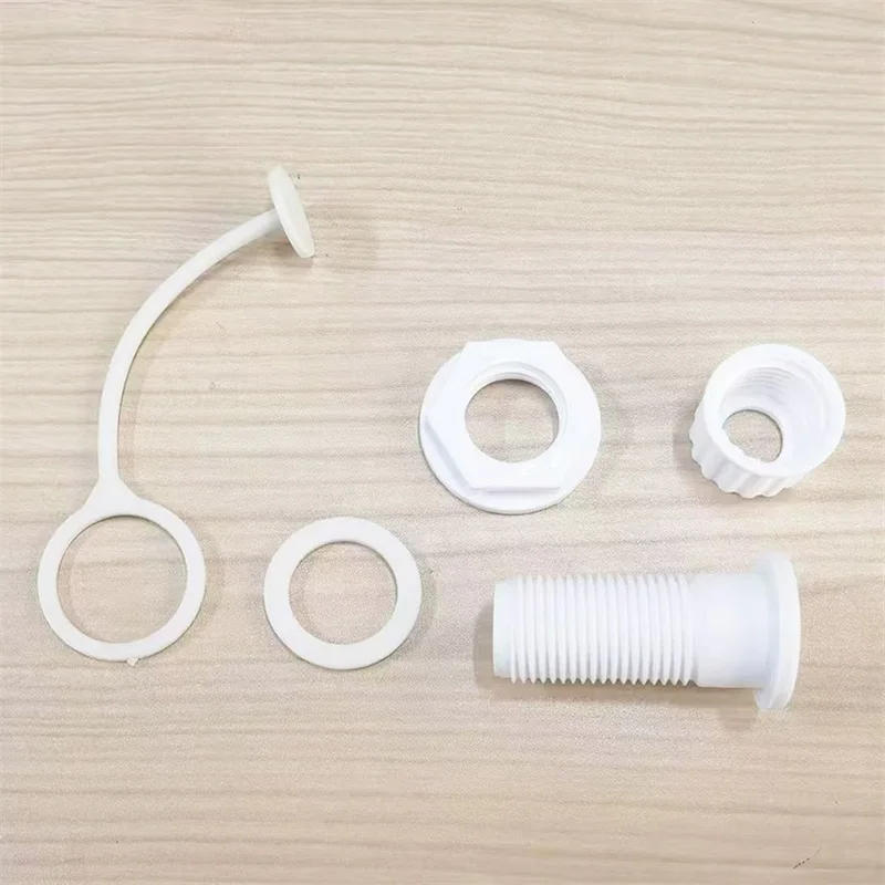 Description Picture 6 of item1PC 50mm White Plastic Cooler Drain Plug Cooler Plug Replacement 1 Inch OD Threaded Drain Plug Assembly for Coolers