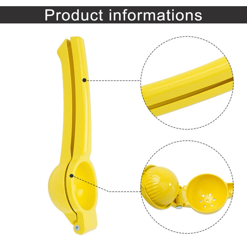 Description Picture 6 of itemHome Manual Lemon Squeezer Aluminum Alloy Hand Pressed Orange Fruit Juicer Portable Practical Kitchen Tools Mini Blender