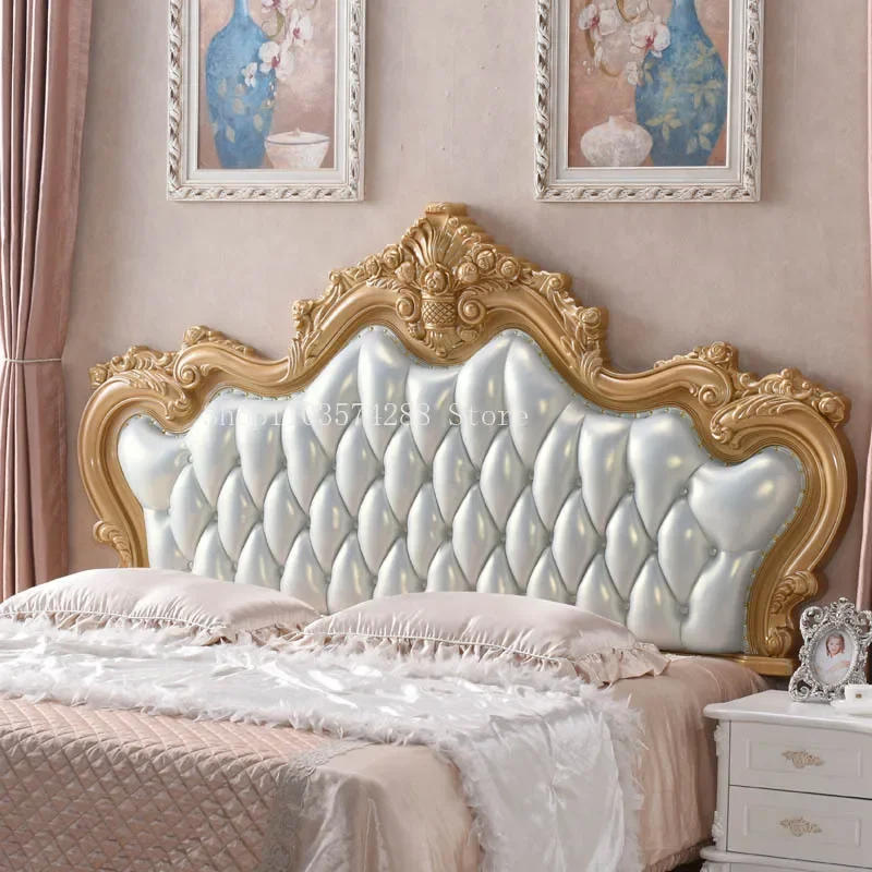 Description Picture 3 of item*European style headboard, soft upholstered bed backrest, 2m French painted princess 1.8m headboard, double luxury bedside