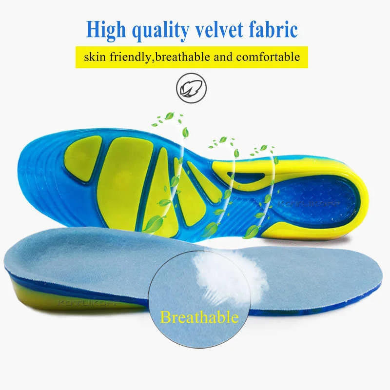 Description Picture 3 of itemShock absorption and pressure reducing sports insole Basketball football Running mountaineering silicone insole