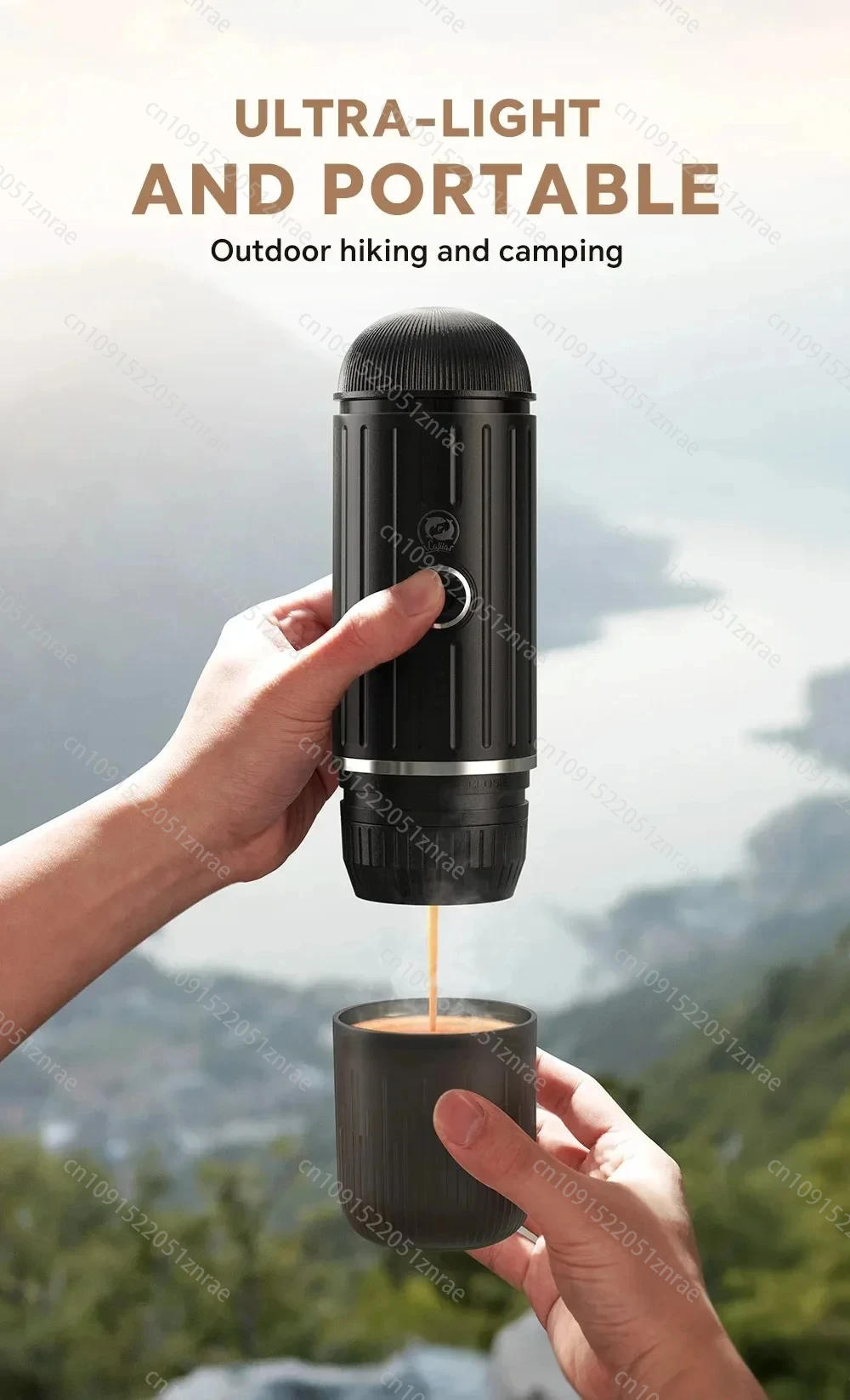 Description Picture 5 of itemPortable Espresso Coffee Maker 2 Cups Fit Nespresso Pods or Coffee Powder Machine for Travel Outdoo USB-Typec Port Coffeer