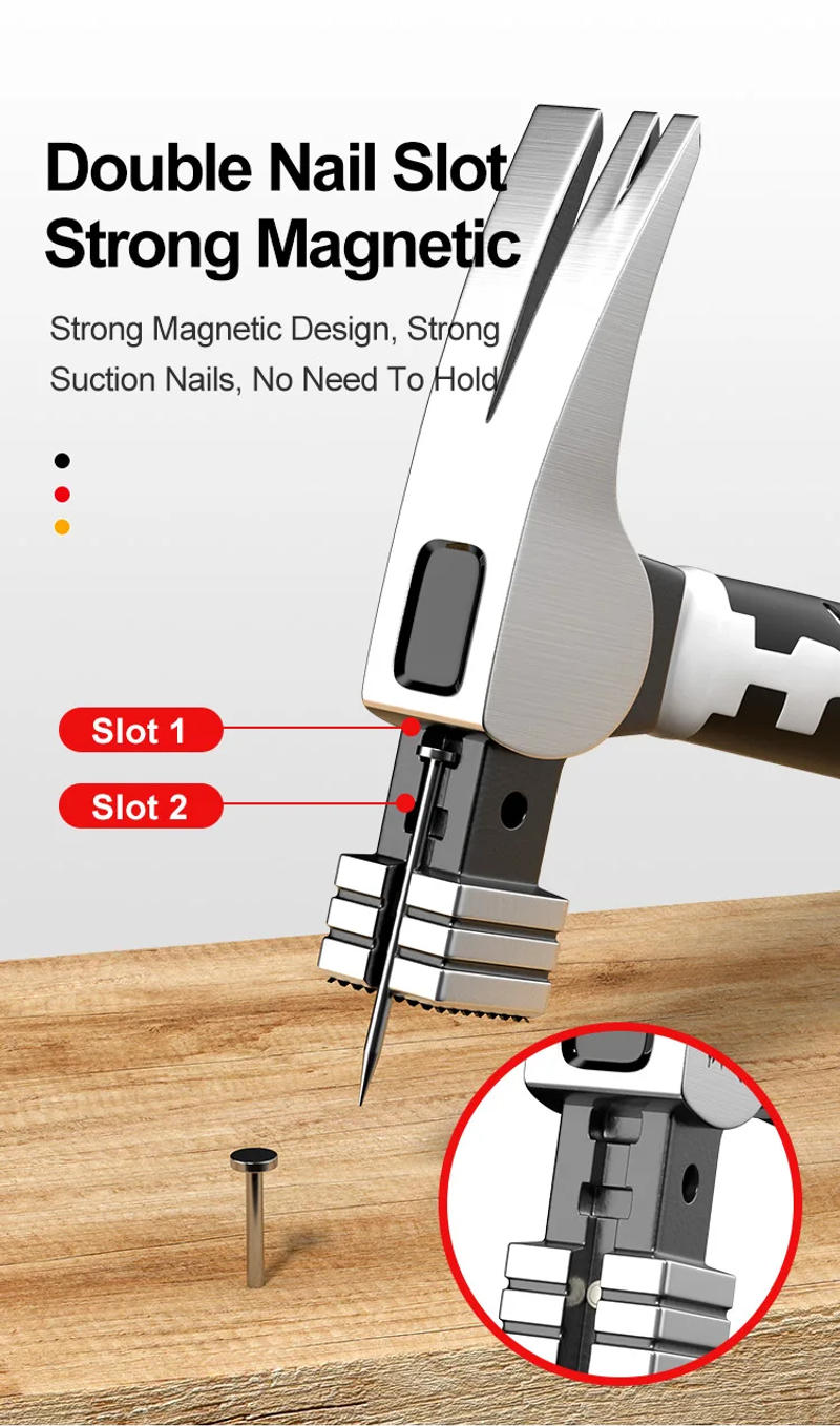 Description Picture 3 of itemMini Claw Hammer 10OZ Nail Hammer Tool Steel Woodworking Striking Tools