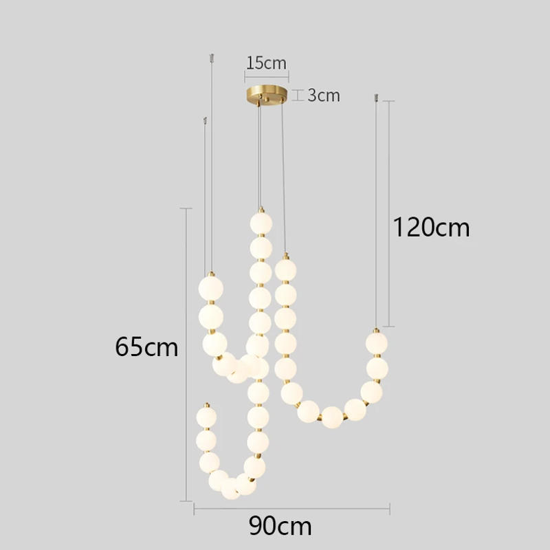 Description Picture 4 of itemNordic home decoration, stair chandelier, living room bedroom and dining room Pendant lights, ceiling light, indoor lighting