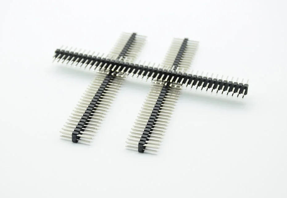 Description Picture 3 of item5PCS length 15mm 2.54mm Male Pin Header, 0.1" Breakaway PCB , 2*40Pin 80 Pin Double Row  Strip Straight, needle  Connector