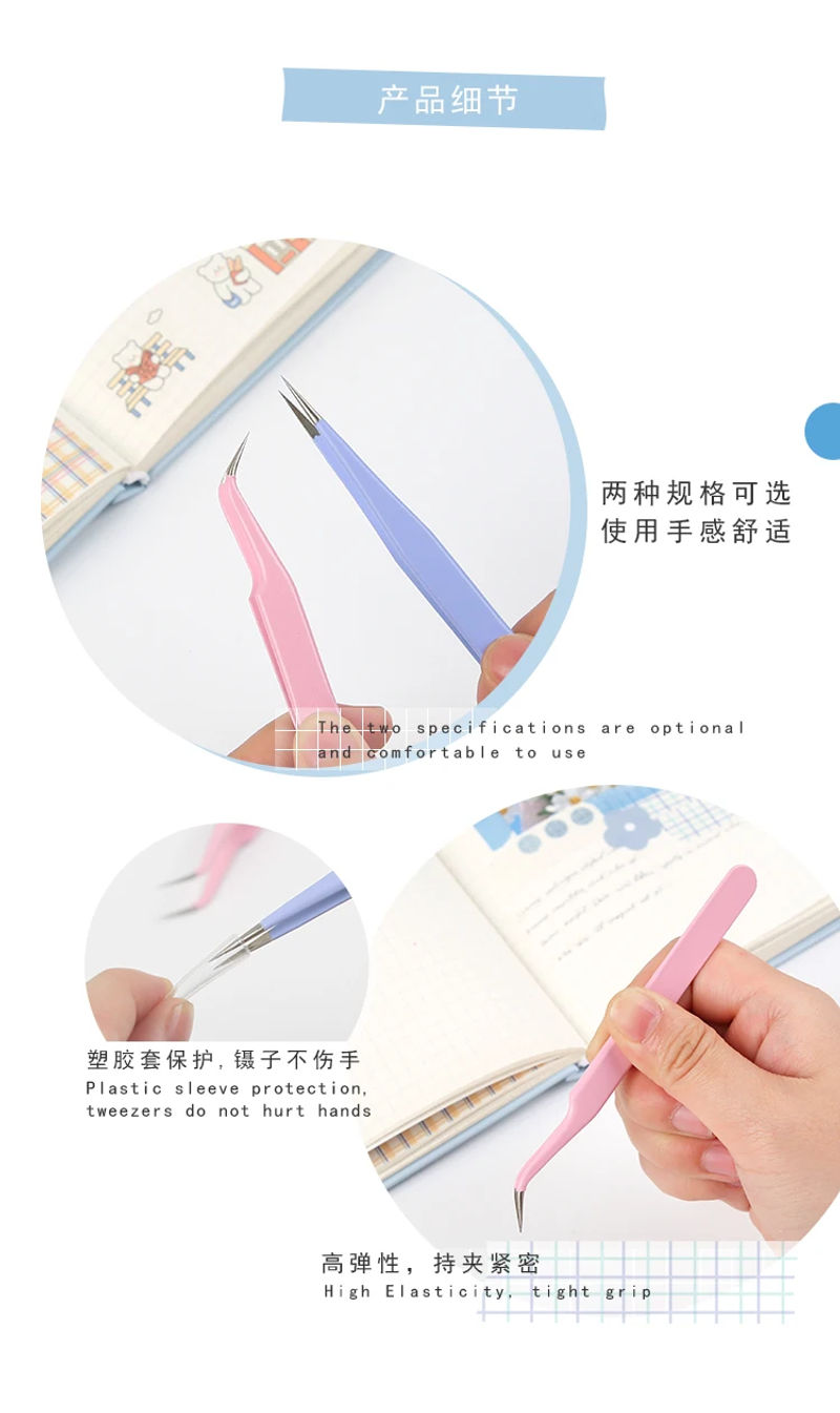 Description Picture 5 of itemKawaii Cute Scrapbook Tweezers Macarons Creative DIY Washi Tape Stickers Gadget Multi-tool Tweezers Hand Account accessories