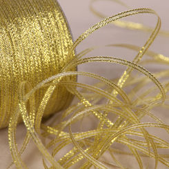 25Yards 6mm Silver Gold Glitter Silk Satin Ribbon Party Home Wedding Decoration Gift Wrapping Christmas Halloween DIY Material