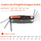Plastic 6 Angle 9P