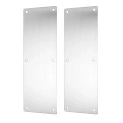 Hardware Door Kick Plate 2Pcs Door Protection Door Sign Interior Or Exterior Kick Plate Silver Stainless Steel Practical Durable