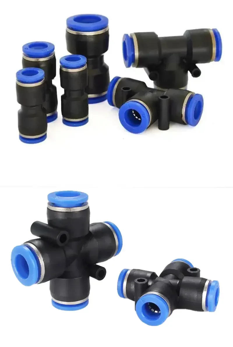 Description Picture 3 of item114 PCs Boxed PU-4/PE-4/PZA-4/PY-4/PV-4/PG-4 Pneumatic Connectors Kit 4mm Outer Diameter of the Hose Pipe Tube Air