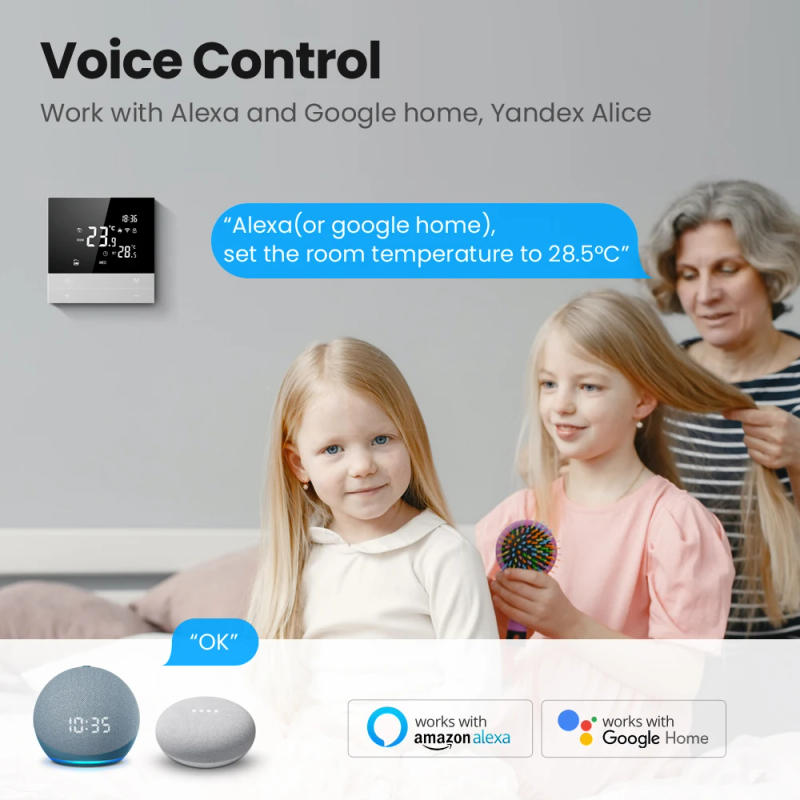 Description Picture 4 of itemAVATTO Tuya WiFi Thermostat For The Floor,Smart Home Heating Digital Temperature Thermostat 220V Work With Alexa Google Alice