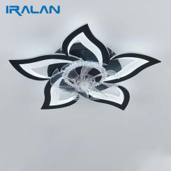 IRALAN Ceiling Fan with Lights Remote Control,6 Speeds 3 Light Color Flush Mount Ceiling Fan for Kitchen Bedroom