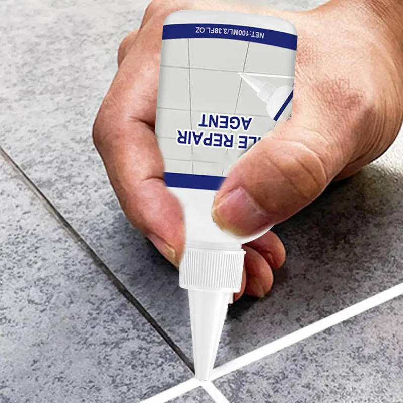 Description Picture 4 of itemTile Repair Agent Quick Drying White Construction Adhesive Grout Repair 100ml Grout Sealer Tile Tile Grout And Caulking Tool For