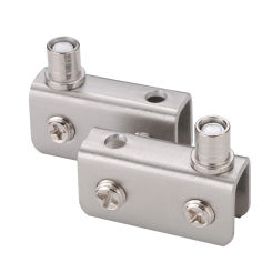 1 set Glass Pivot Hinge Rotation Axis Stainless Steel Wine Cabinet Door Rotating Hinges Clamp Clip Shaft Hidden Hinge  furniture