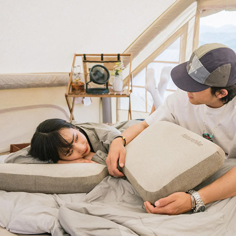 Description Picture 6 of itemNaturehike Memory Cotton Comfortable Square Pillow Portable Outdoor Camping Lunch Pillow Silent Non slip Sleeping Supplies