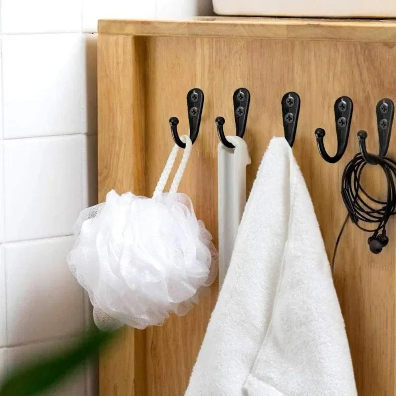 Description Picture 4 of item30/1set Alloy Hooks with Screws Wall Mounted Hanging Hangers for Coat Towel Bags Caps Hook Kitchen Bathroom Storage Rack Holders