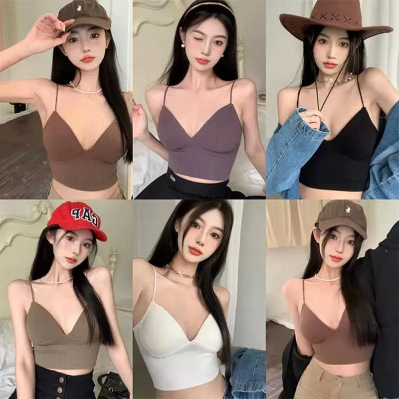 Description Picture 5 of itemWomen Crop Top Halter Slim Tops Summer Sexy Camis Backless Camisole Fashion Casual Tube Top Female Sleeveless Cropped Vest