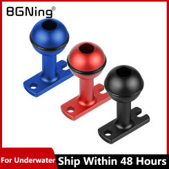 BGNing Camera Ball Head Base Adapter Fixed for Underwater Housing Camera Tray Handle Arm System Diving Photography Accessories