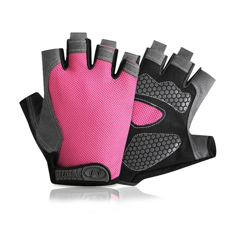 Description Picture 4 of itemHalf Finger Gloves Gym Fitness Anti-Slip Women Men Gel Pad Gloves Gym Cycling Fingerless Gloves Bicycle Accessories