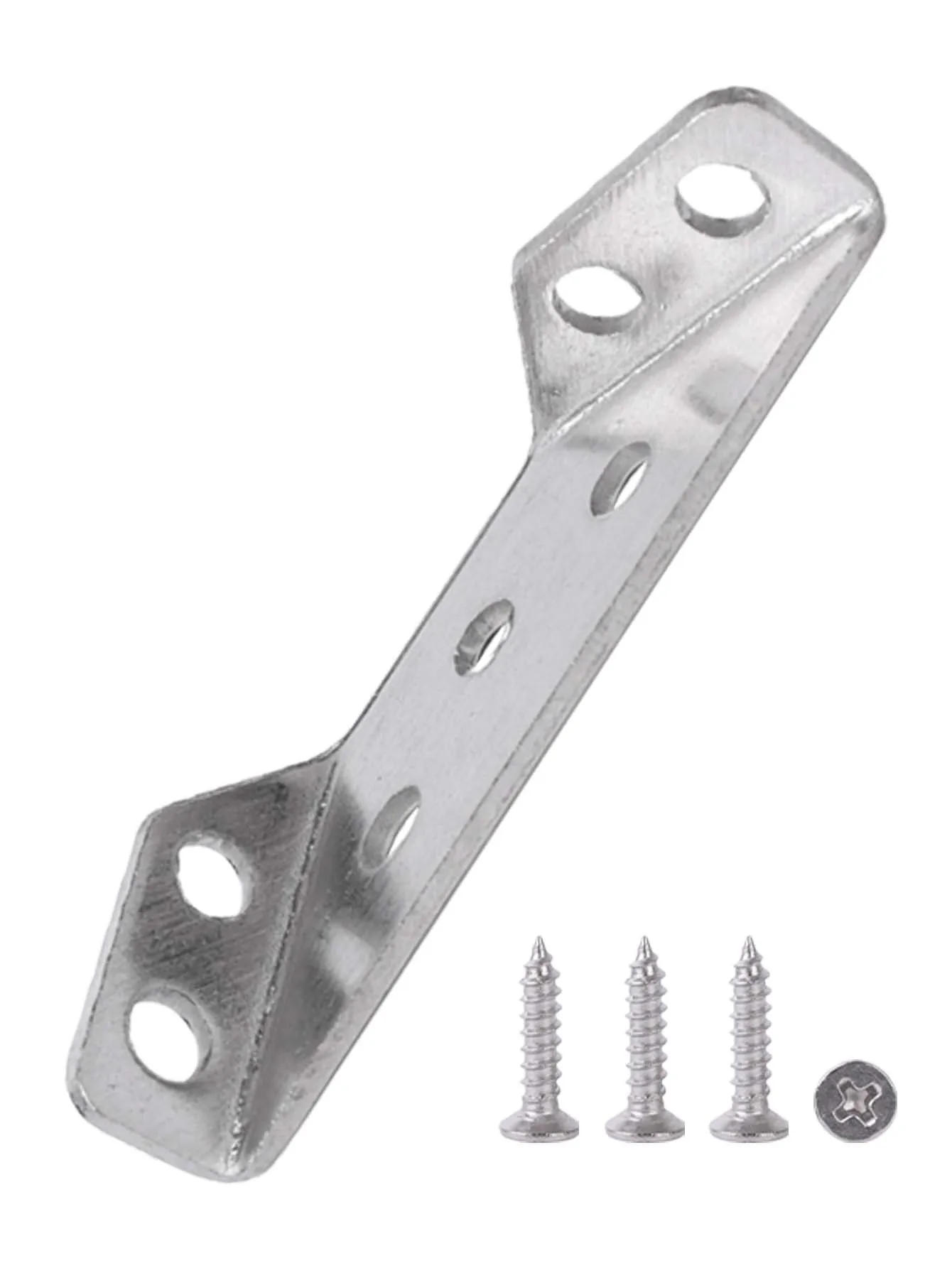 Description Picture 3 of item30-1set Stainless Steel Corner Brackets Furniture Angle Shelf Connector Cabinet Support Fixing Frame Corners Brace with Screws