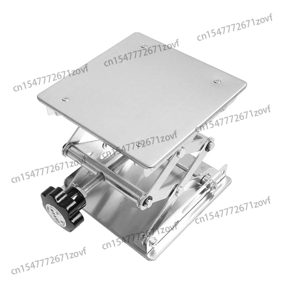 Description Picture 5 of itemManual Stainless Steel Lifting Table (150x150MM) â€“ 45-150MM Adjustable Lifter for Lab & Woodworking Engraving