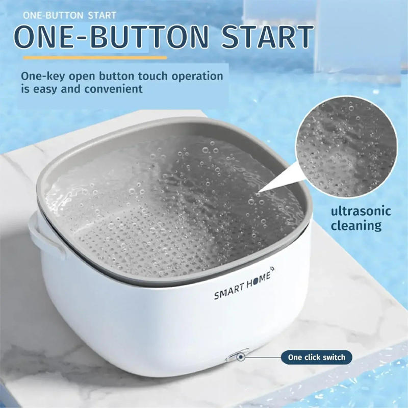 Description Picture 4 of itemUltrasonic Fruit and Vegetable Washing Unit Electric Fruit Strainer Set Large Capacity Vegetable Fruit Washing Soaking Basket