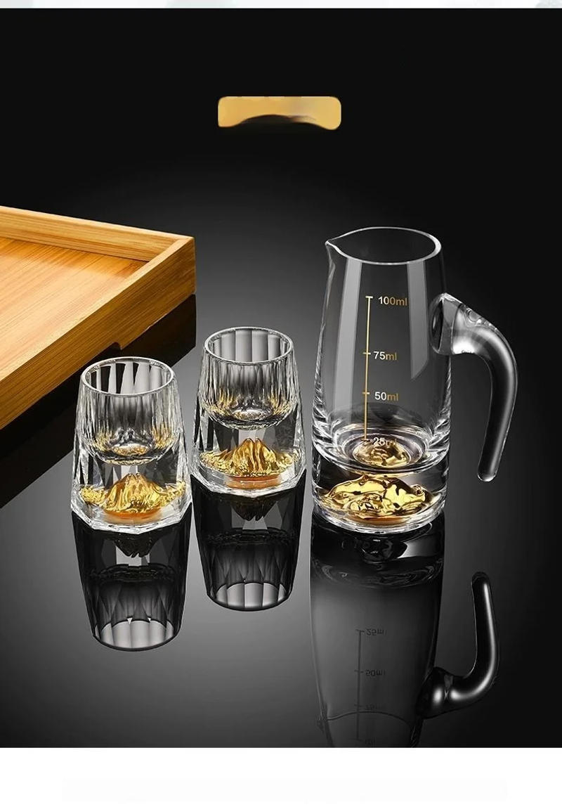 Description Picture 6 of itemGIANXI Wine Glass Shot Glass Sake Splitter Bottle Wine Glass Decanter Vodka Whiskey KTV Bar Party Home Shot Glass Set