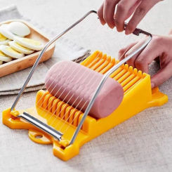 Luncheon Meat Slicer  Stainless Steel Multi Function Food  Fruit Vegetables Egg Cheese Slicers Household Kitchen Cutting Gadgets