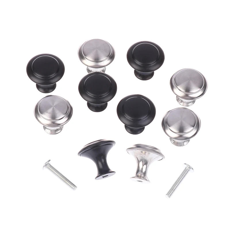 Description Picture 6 of item5Pcs Stainless Steel Kitchen Cabinet Knobs Silver Matte Black Color Door Handles Wardrobe Cupboard Drawer Pull Furniture Handle