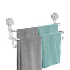 Suction Towel Rack Adhesive Towel Bar Suction Towel Rack Removable Shower Mat Rod Suction Towel Rack Stainless Steel Bath Towel