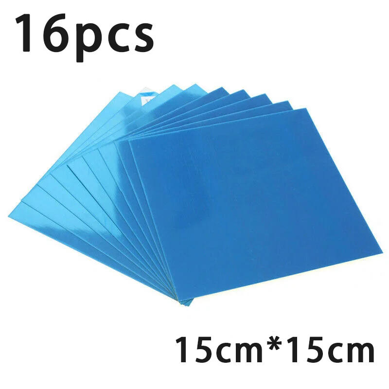 Description Picture 2 of item16pcs 15cm Mirror Tile Wall Sticker Square Adhesive Room Decor Stick On Art Wall Makeup Mirrored Stickers DIY 3D Wall Decal