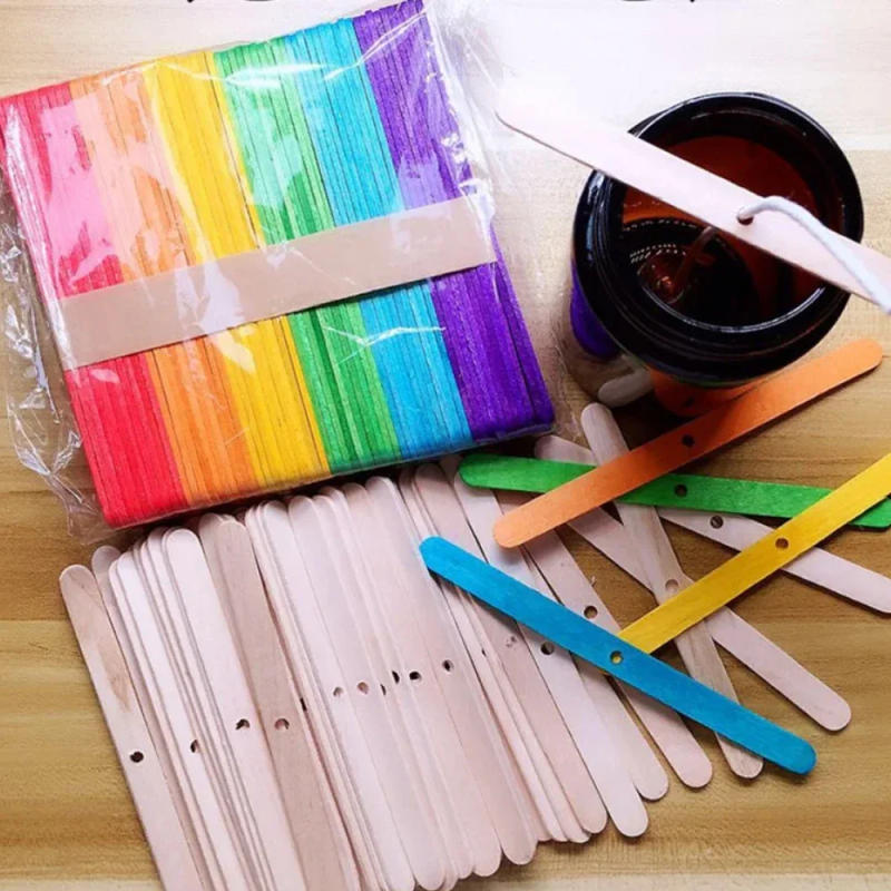 Description Picture 4 of item53pcs Candle Wicks Holder Waxed Cotton Candle Wicks Set with Stand Original Smokeless Candle Wicks Soy Oil Wax Core Woven Making