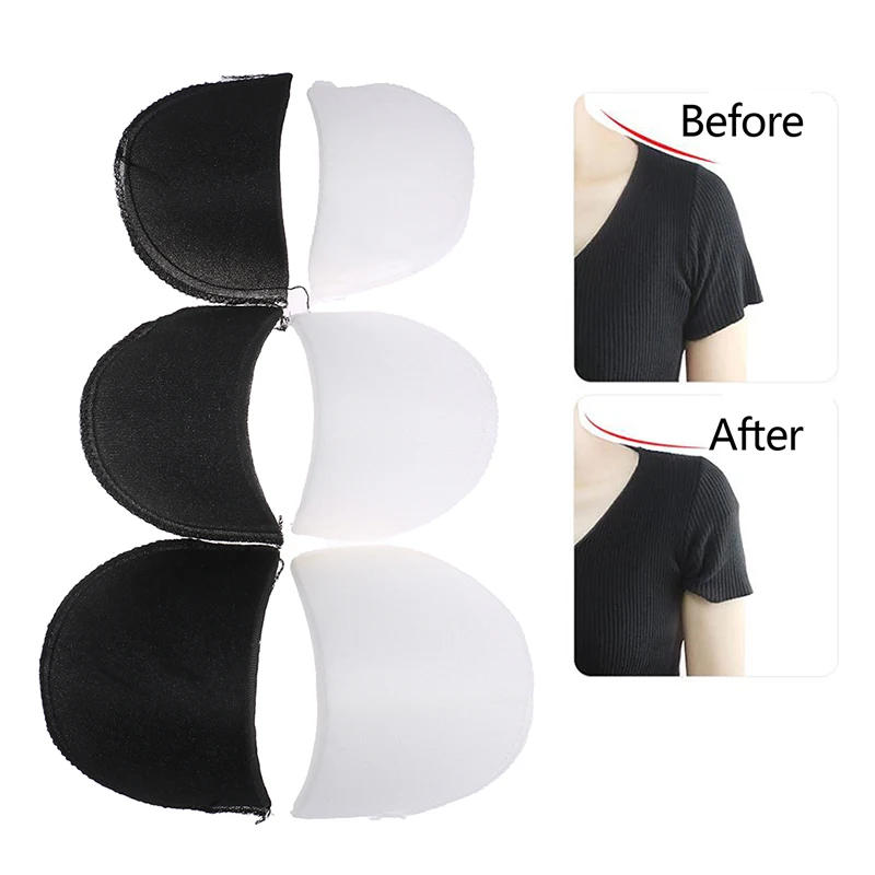 Description Picture 3 of item5Pairs Sponge Shoulder Pads S M L 3Size Soft Padded Shoulder Pad Encryption Foam For Blazer T-shirt Clothes Sewing Accessories