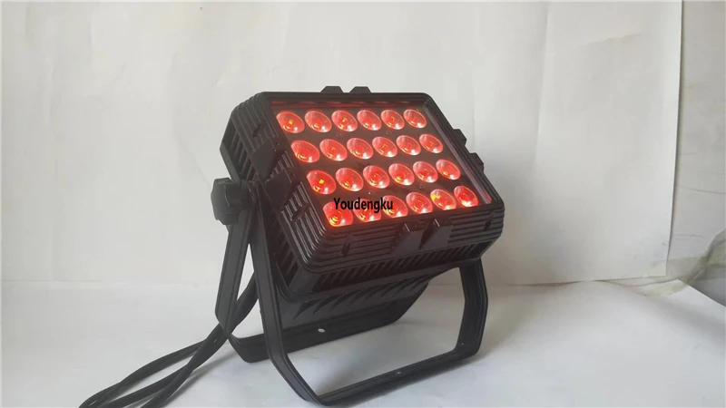 Description Picture 2 of item6pcs 24*18W RGBWA UV 6IN1 Multi-Color DMX 512 waterproof LED Wall Washer Floodlight Outdoor IP 65 led City Color wash light