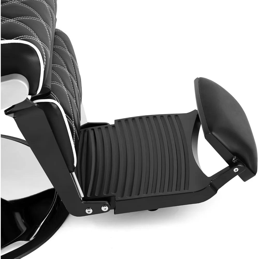 Description Picture 3 of itemHeavy Duty Vintage Barber Chair All Purpose Hydraulic Recline Salon Beauty Spa Styling Equipment Black