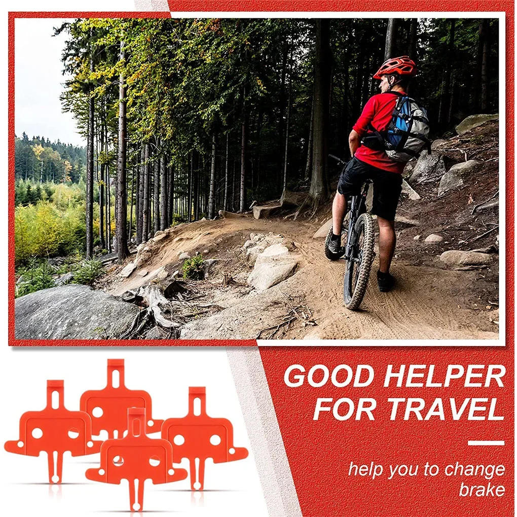 Description Picture 2 of itemPack of 4 Bicycle Brake Spacer Disc Mountain Bike Hydraulic Brakes Pads Professional Portable Outdoor Cycling Parts