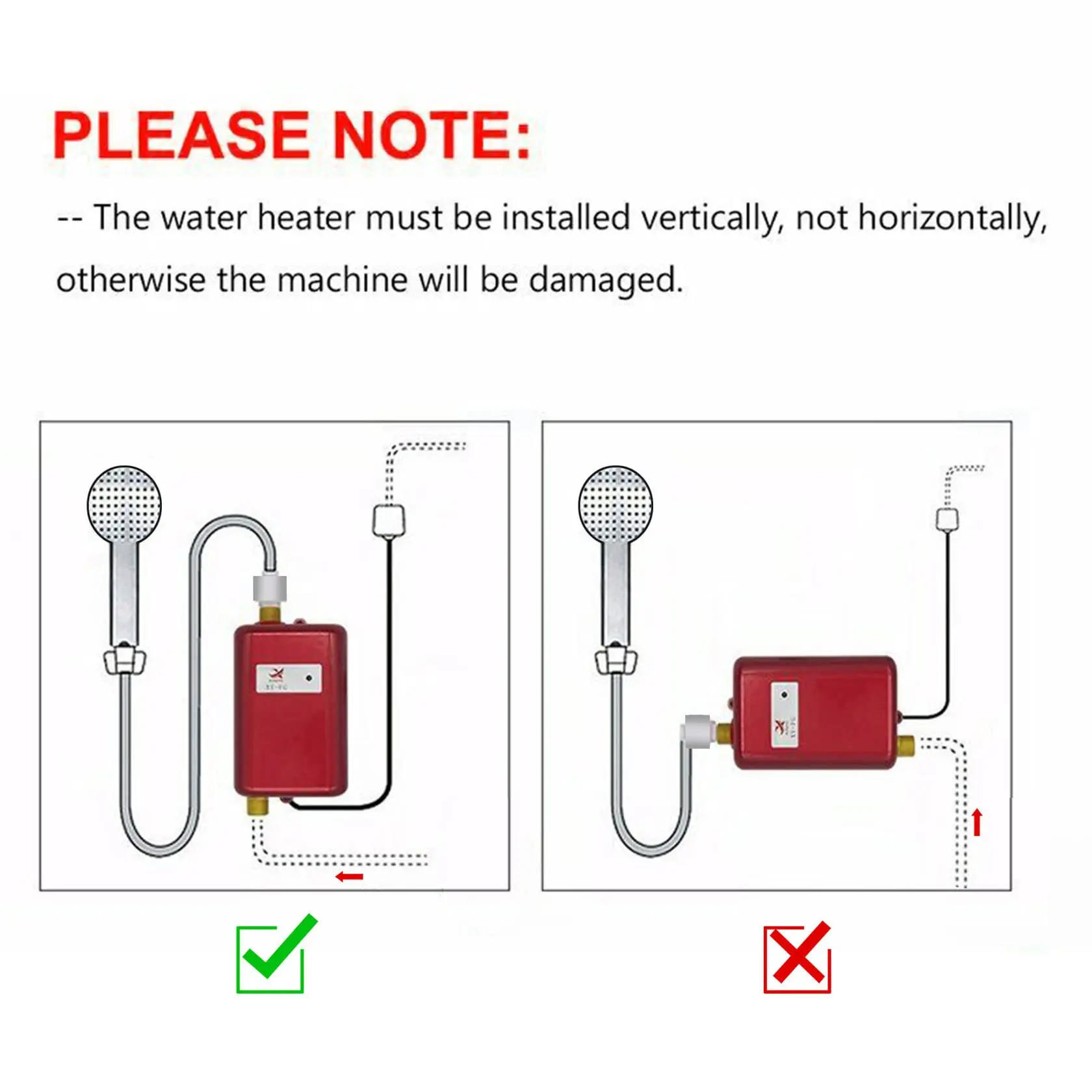 Description Picture 4 of itemInstant Water Heater,3000W Mini Electric Tankless Hot Water Heater,Durable,Elegant and Fashionable for Bathroom Kitchen Washing