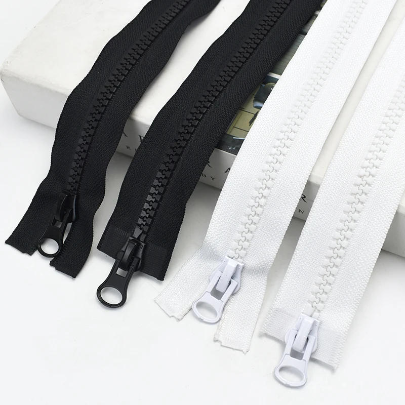 Description Picture 5 of item8# 15-500cm Resin Zipper Double Sliders Zippers For Sewing Jacket Coat Open-End Zips Repair Kit DIY Bag Clothing Accessories