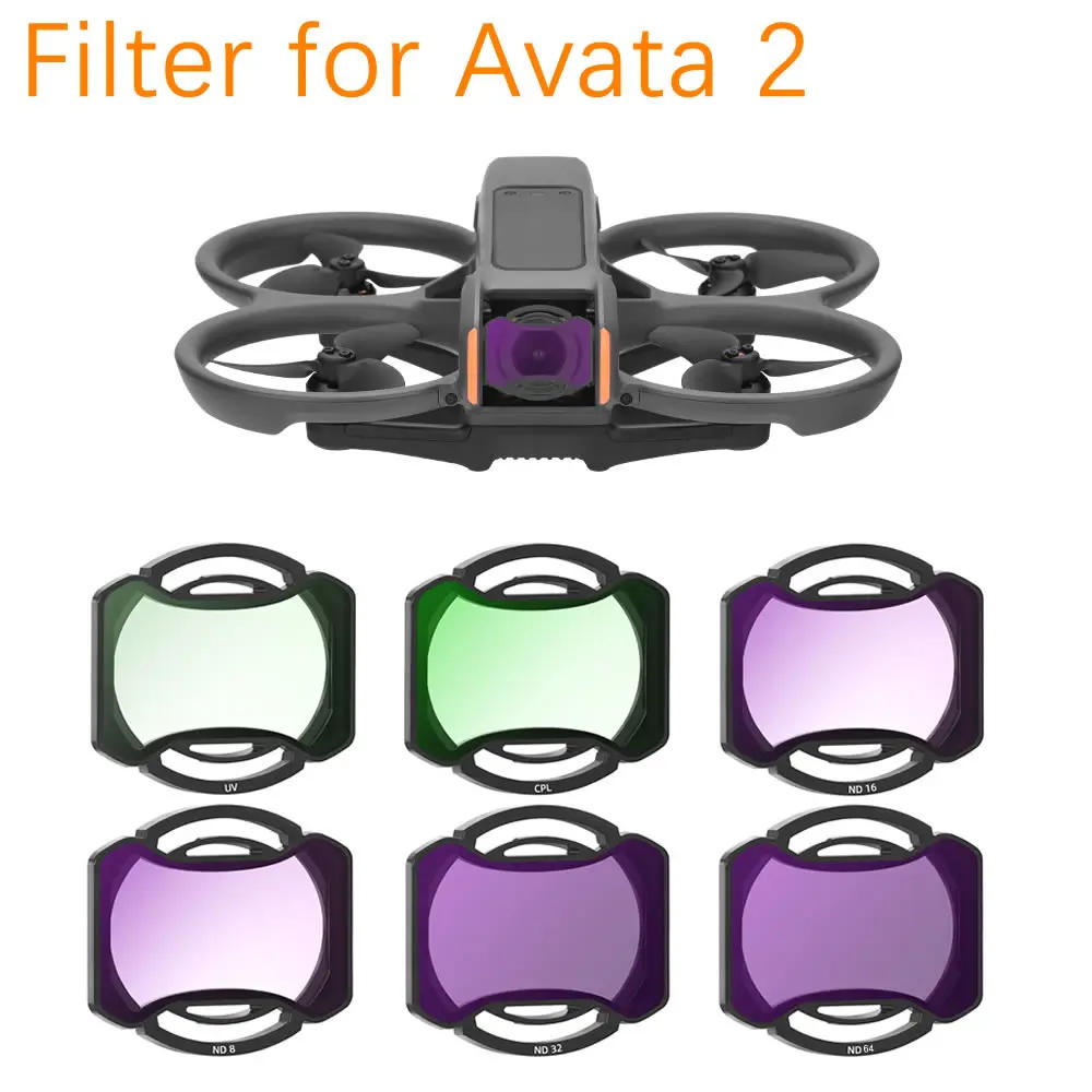 Description Picture 2 of itemProfessional Drone ND Filter for Dji Avata 2 Filter ND8 ND16 ND32 ND64 Compatible Avata 2 Camera Photography Accessories