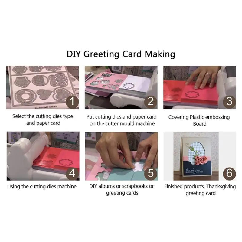 Description Picture 4 of itemDIY Lace Cutting Dies Embossing Stencil Template for Scrapbooking Embossing Paper Card Making Five Leaves Flowers