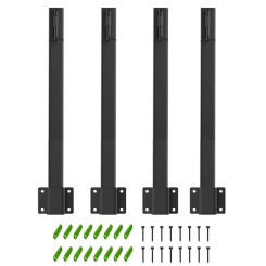 Outdoor String Light Poles Garden String Light Pole Backyard Outdoor Garden Patio Freestanding Party Light Pole 4 Pcs Patio
