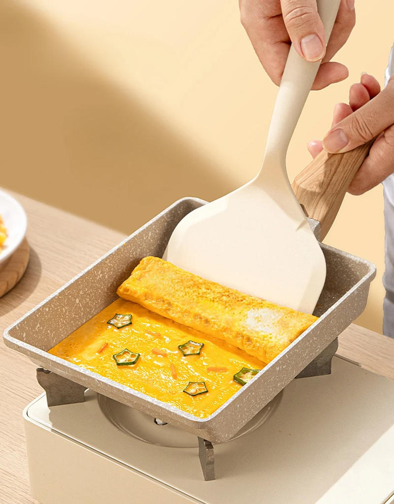 Description Picture 3 of itemSilicone Spatula Shovel Nonstick Fried Shovel Fish Spatula Nonstick Silicone Wide Flexible Turner Cookware Kitchen Tools