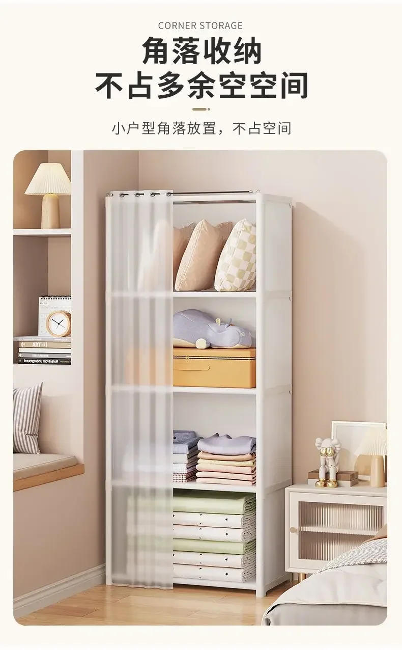 Description Picture 6 of itemMattress Topper Shelf Folding Plastic Cabinet Wardrobe for Bedroom Living Room Drawer Open Closets Dresser Storage Locker Closet