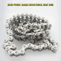 1/1.5/5Meter 304 Stainless Steel Short Pitch Roller Chain Industrial Transmission Chain 2/3/4/5/6points 04C 06B 08A 08B 10A