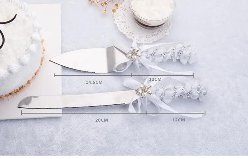 Description Picture 6 of itemEuropean style knife and fork set gift wedding souvenir wedding stainless steel cake knife and spatula