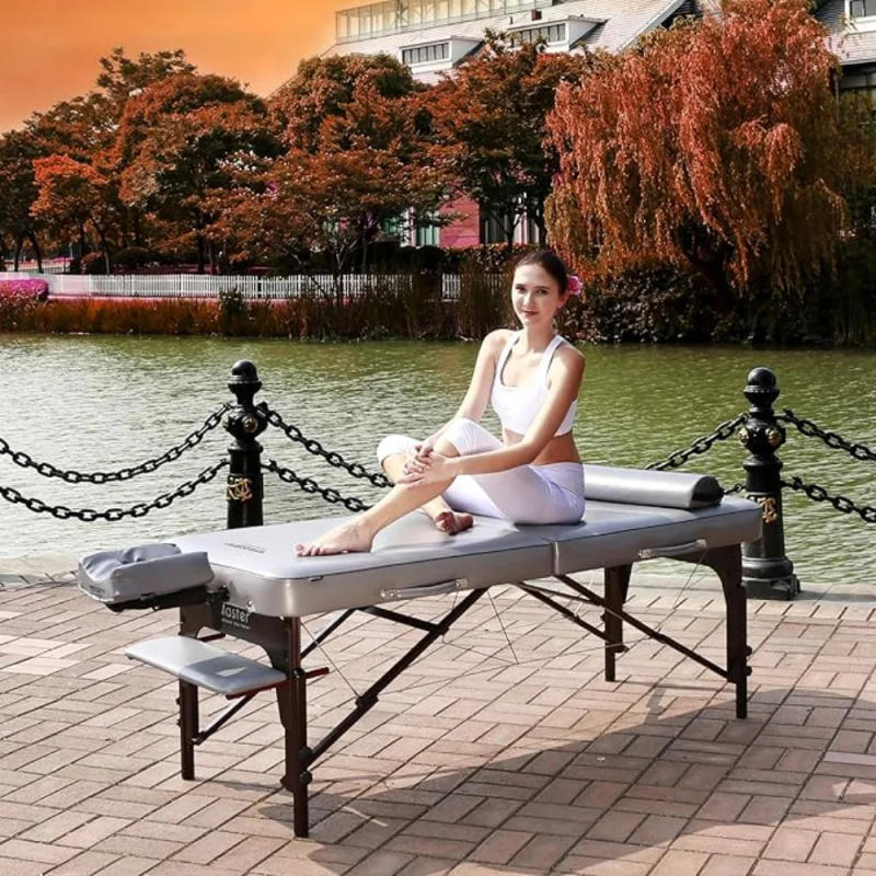 Description Picture 3 of item30" Montour Lx Portable Massage Table Package with 3" Memory Foam Dove Grey- Foldable Massage Table Folding Spa Beauty Bed