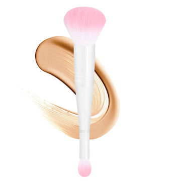 2 In 1 Professional Large Makeup Brushes Double Head Shadow Highlighter Powder Foundation Blush Beauty Cosmetics Make Up Tools