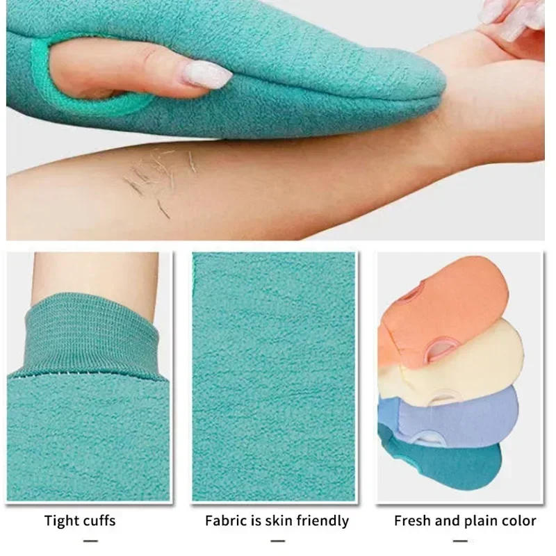 Description Picture 5 of item1PC Bath Gloves Peeling Exfoliating Body Scrubber Glove Wash Mitt Rub Dead Skin Towel Shower Back Scrubber SPA Washcloth Loofah