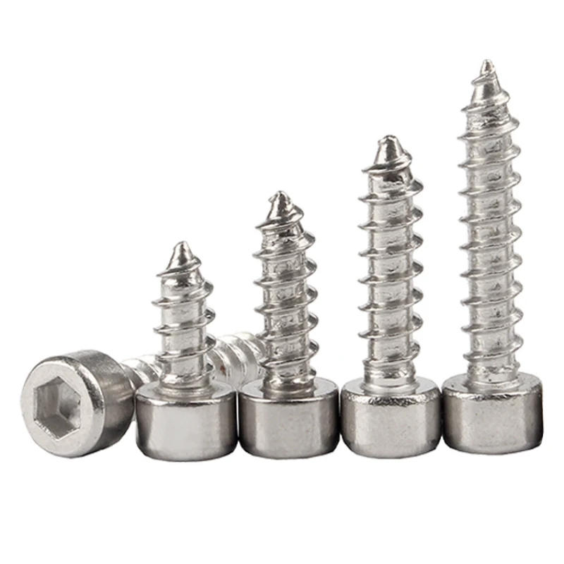Description Picture 5 of item304 Stainless Steel Hex Hexagon Socket Cap Head Self-Tapping Wood Screws M1.7 M2 M2.3 M2.5 M3 M3.5 M4 M5 M6 M8 Allen Bolts