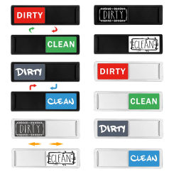 Magnetic Fridge Sticker Dishwasher Refrigerator Magnet Indicator Sticker Easy To Read Slide Super Strong Magnet Clean Dirty Sign
